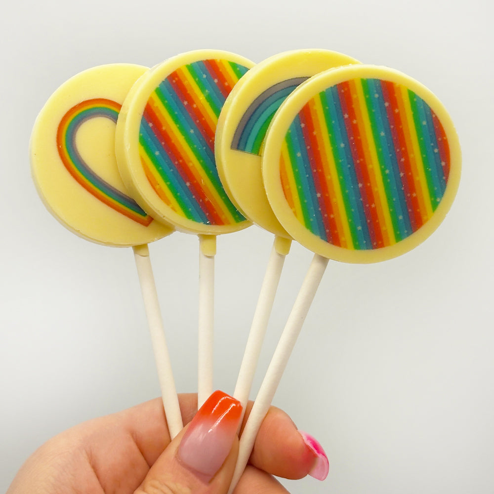 Pride Rainbow Chocolate Lollies – Set of 4