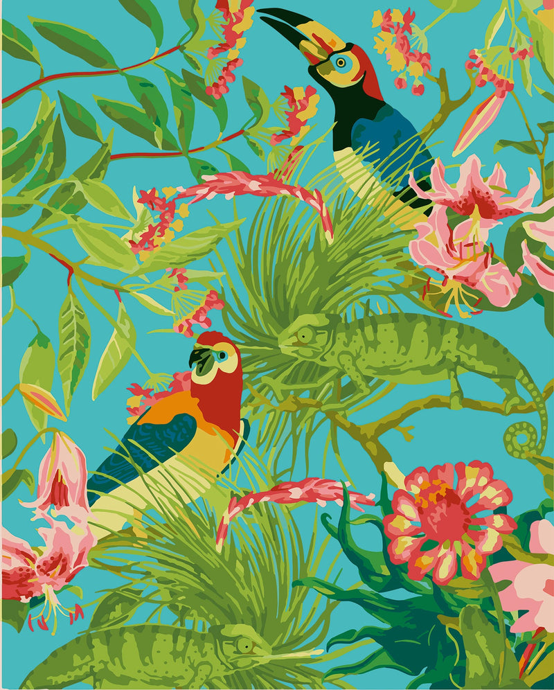 RHS Tropical Birds Paint By Numbers Kit