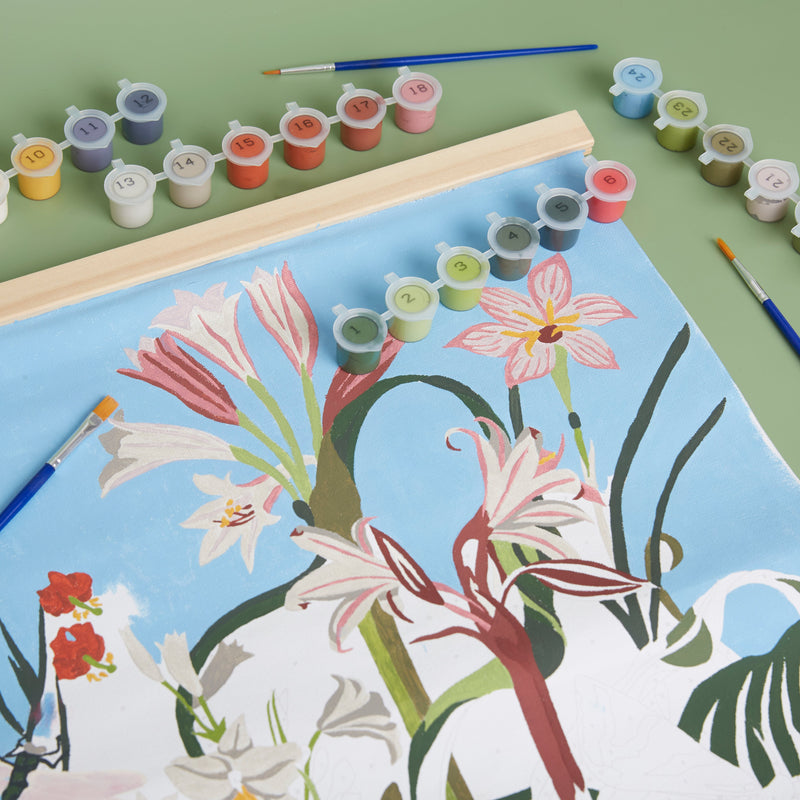 Exotic Floral Paint By Numbers Kit