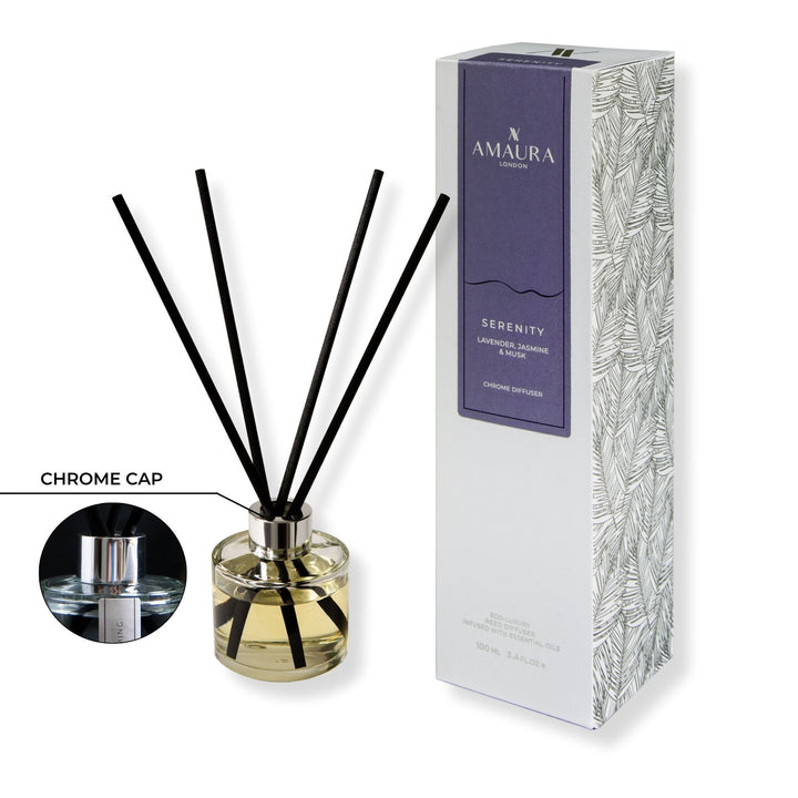 Serenity Luxury Reed Diffuser – Lavender, Jasmine & White Musk