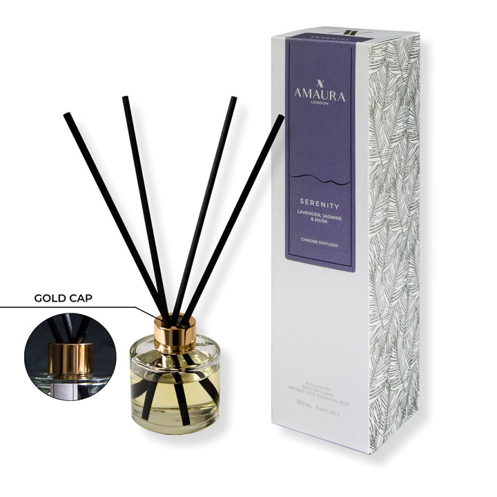 Serenity Luxury Reed Diffuser – Lavender, Jasmine & White Musk