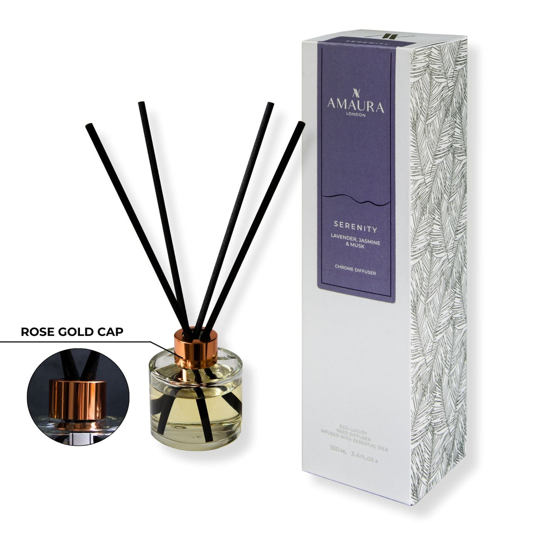 Serenity Luxury Reed Diffuser – Lavender, Jasmine & White Musk