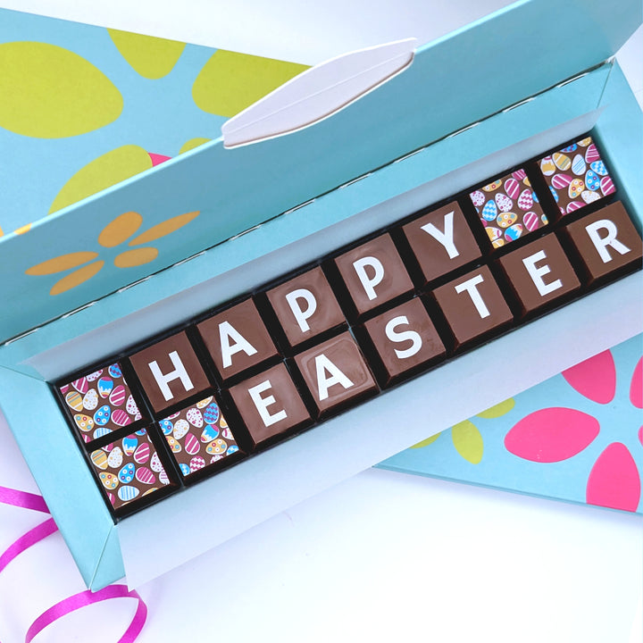 Happy Easter Chocolate Letter Blocks