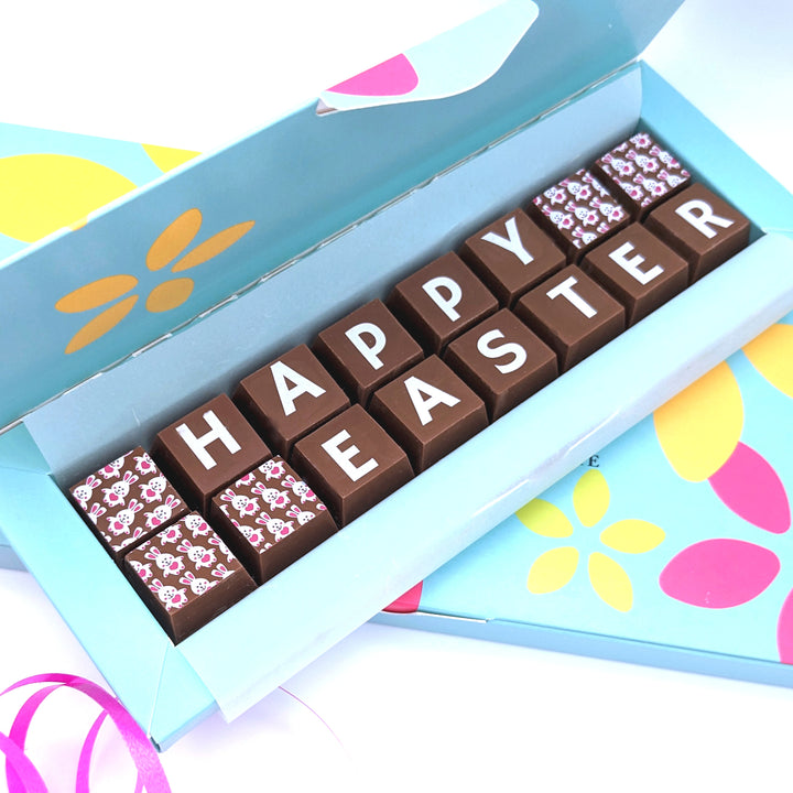 Happy Easter Chocolate Letter Blocks