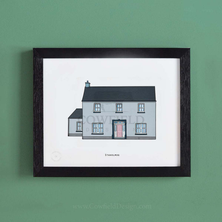 Personalised House Illustration Print