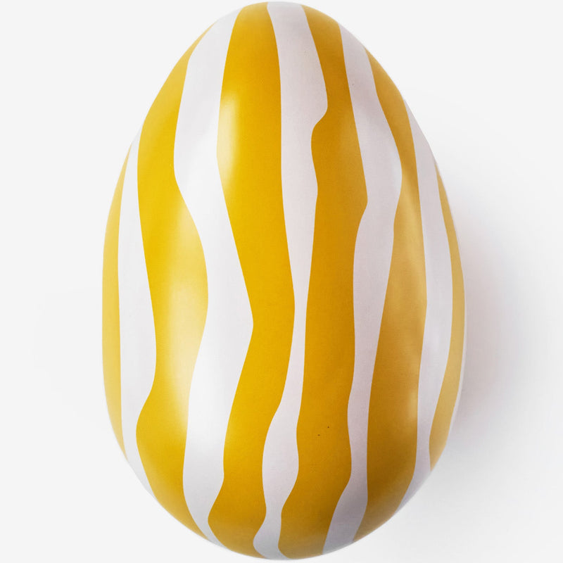 Striped Easter Tin Egg