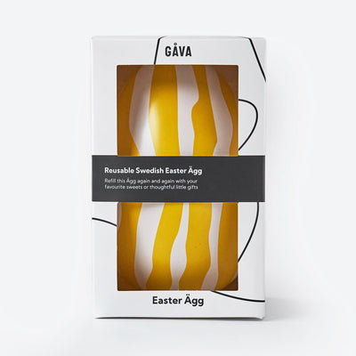Striped Easter Tin Egg