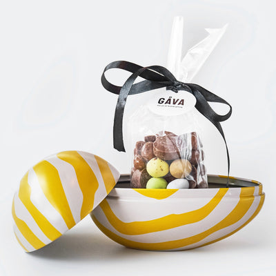 Striped Easter Tin Egg