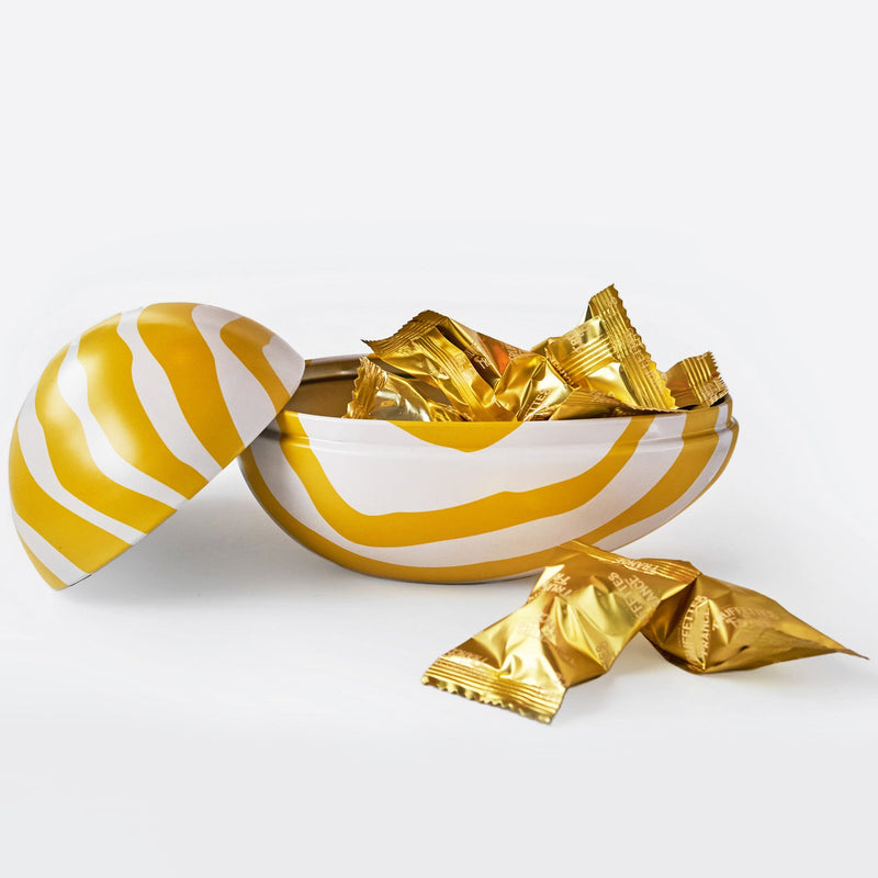 Striped Easter Tin Egg