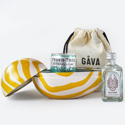 Striped Easter Tin Egg