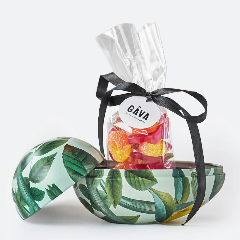 Green Leaf Easter Egg Tin