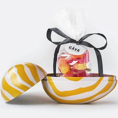 Striped Easter Tin Egg