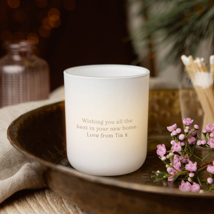 Personalised Housewarming Tea Light Holder