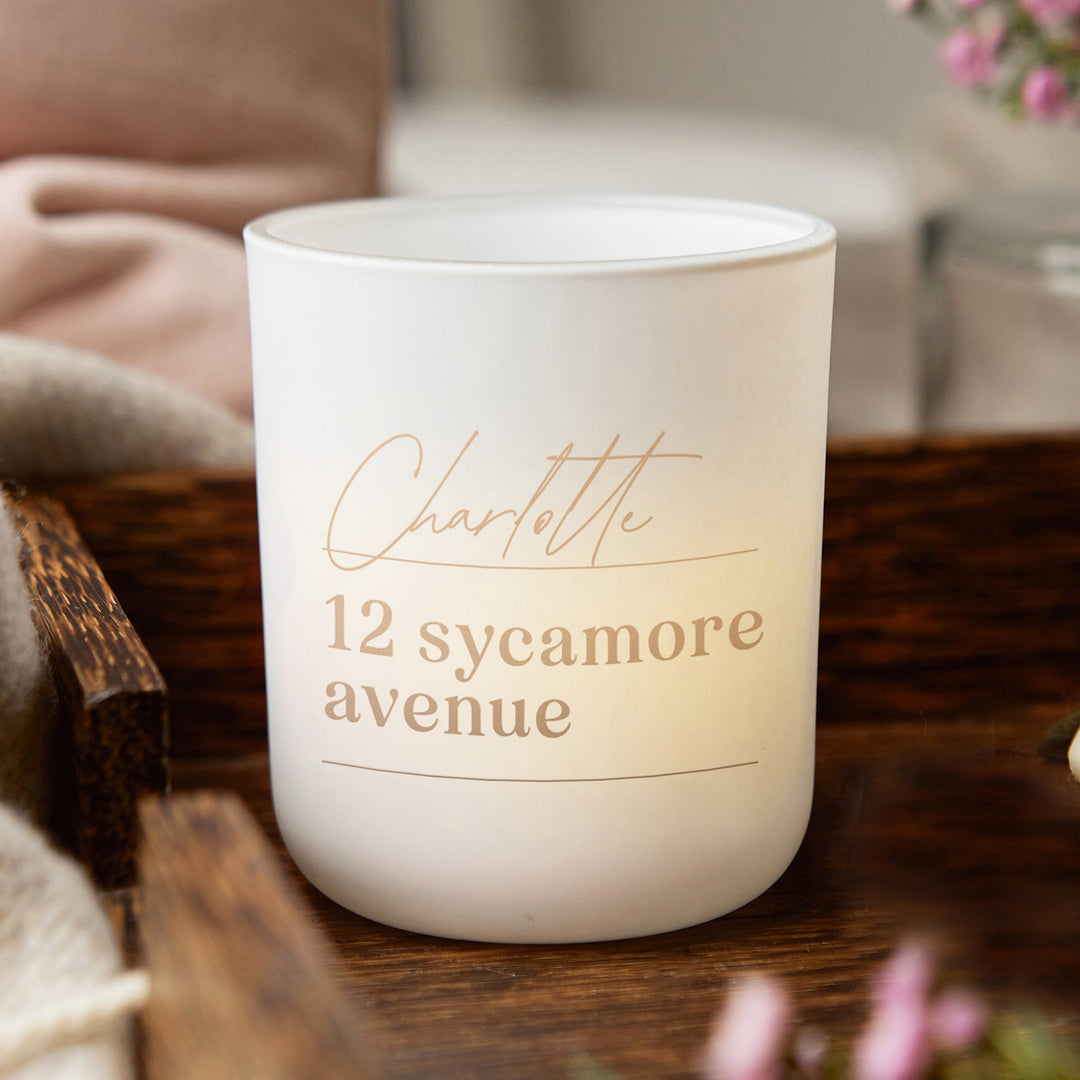 Personalised Housewarming Tea Light Holder