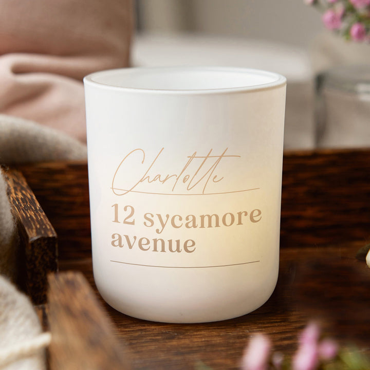 Personalised Housewarming Tea Light Holder