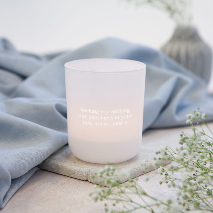 Personalised Botanical Tea Light Holder for New Home