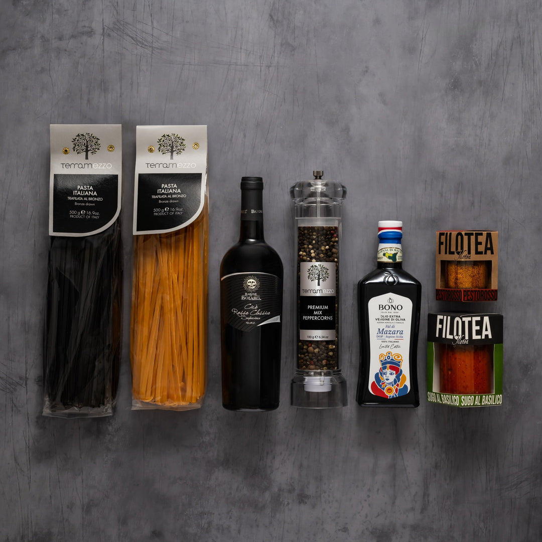 Terramezzo Italian Pasta & Wine Gift Set