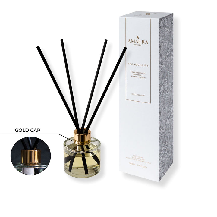 Tranquillity Luxury Reed Diffuser – Frankincense, Patchouli & Amber