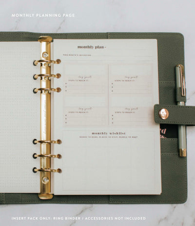 Undated Vertical Weekly Planner Insert Pack