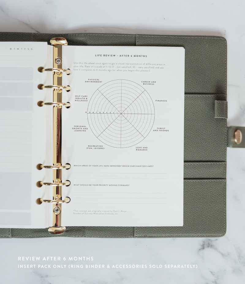 Undated Daily Planner Insert Pack