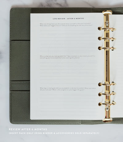 Undated Daily Planner Insert Pack
