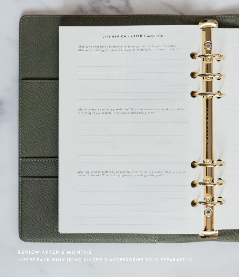 Undated Daily Planner Insert Pack