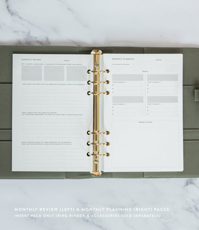 Undated Daily Planner Insert Pack