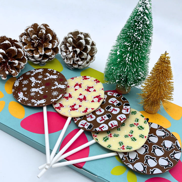 Festive Christmas Chocolate Lollies Box