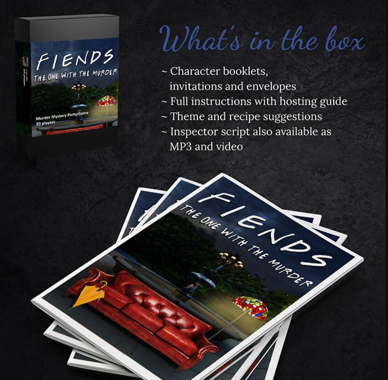 Fiends! The one with the Murder! - An American sit-com themed Murder Mystery Game