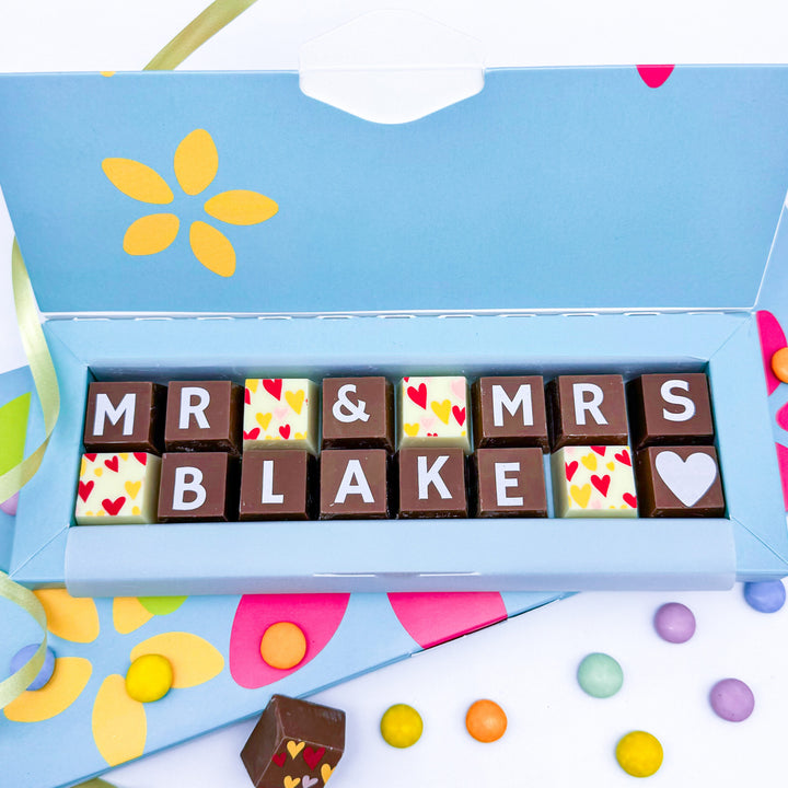 Personalised Wedding Chocolate Gift
