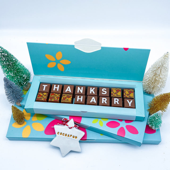 Personalised Christmas Thank You Chocolates
