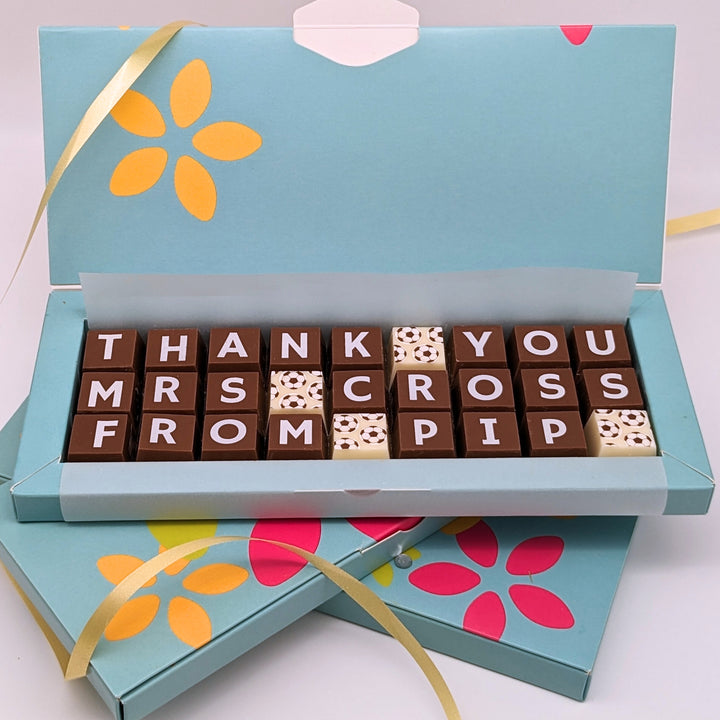 Personalised Thank You Belgian Chocolate Box