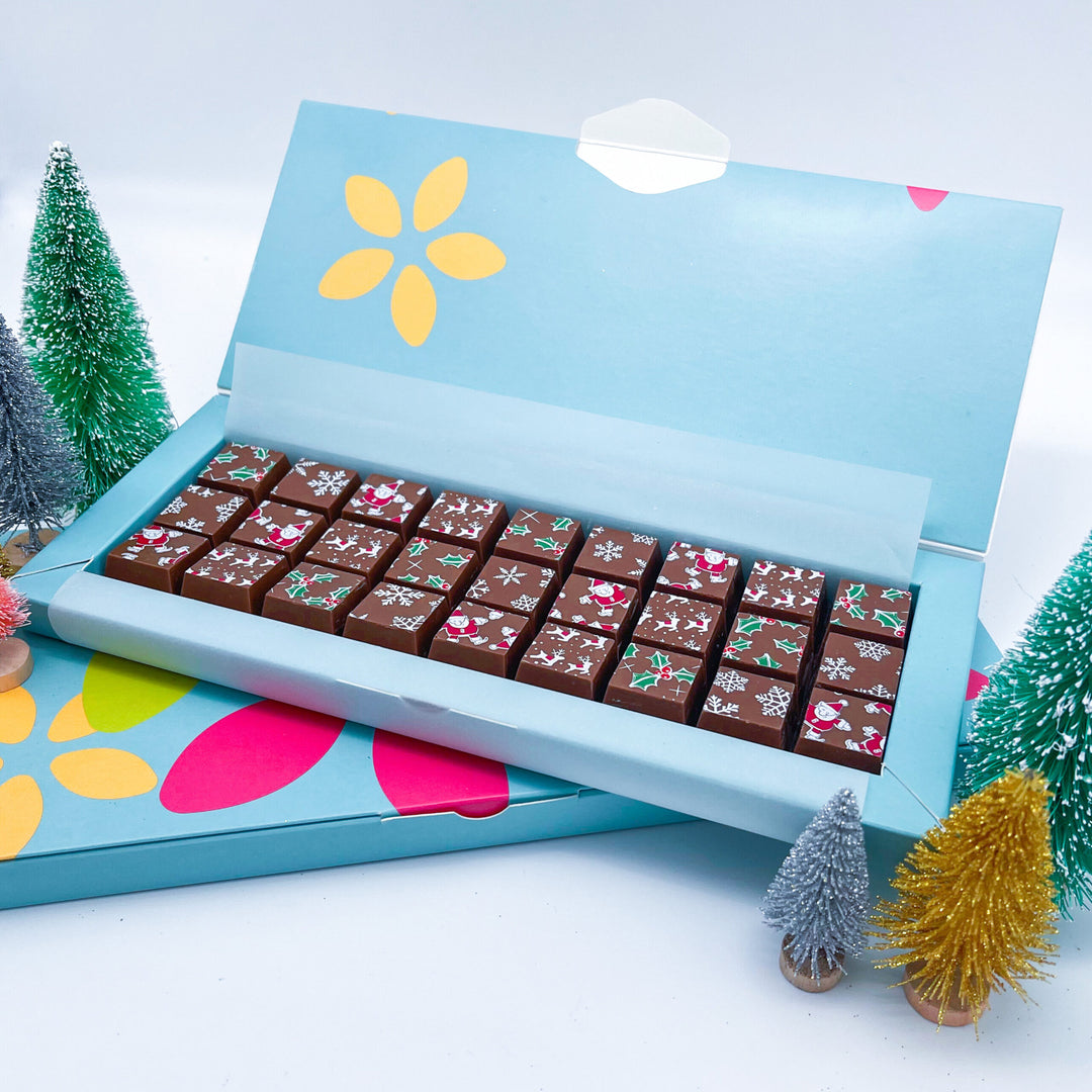 Festive Mosaic Milk Chocolate Gift Box