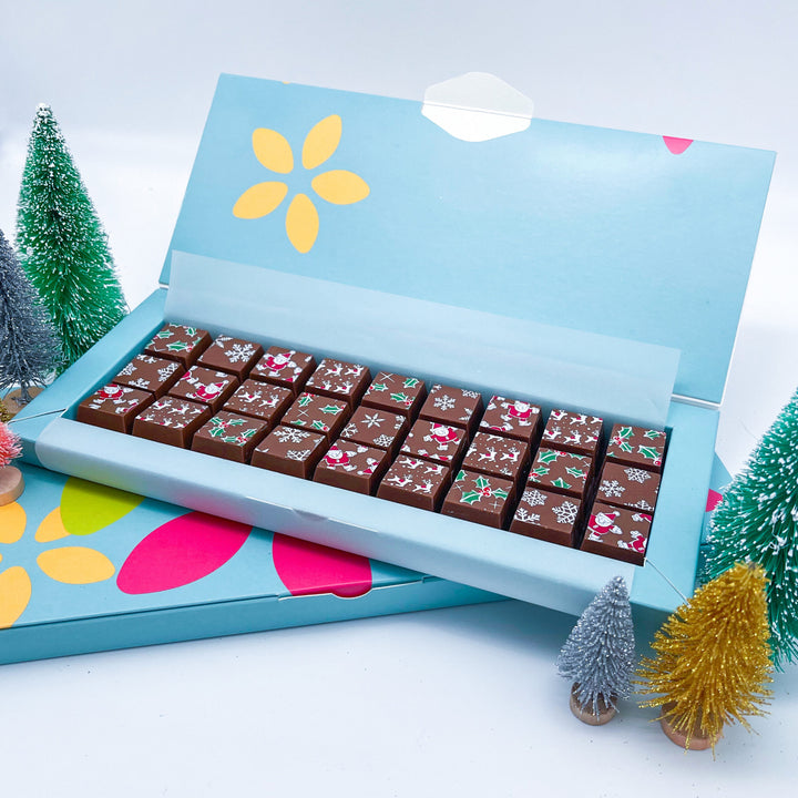 Festive Mosaic Milk Chocolate Gift Box