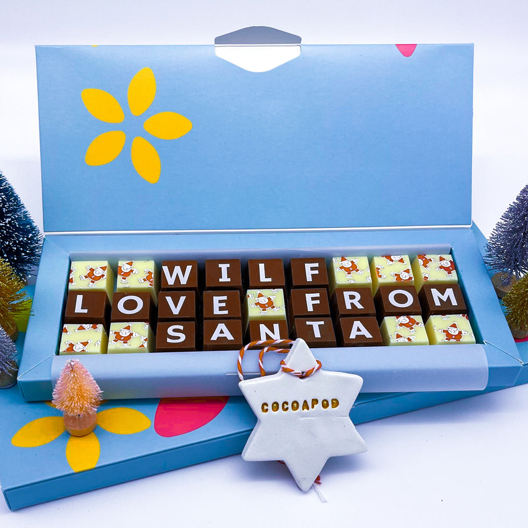 Personalised Santa Chocolates with Name