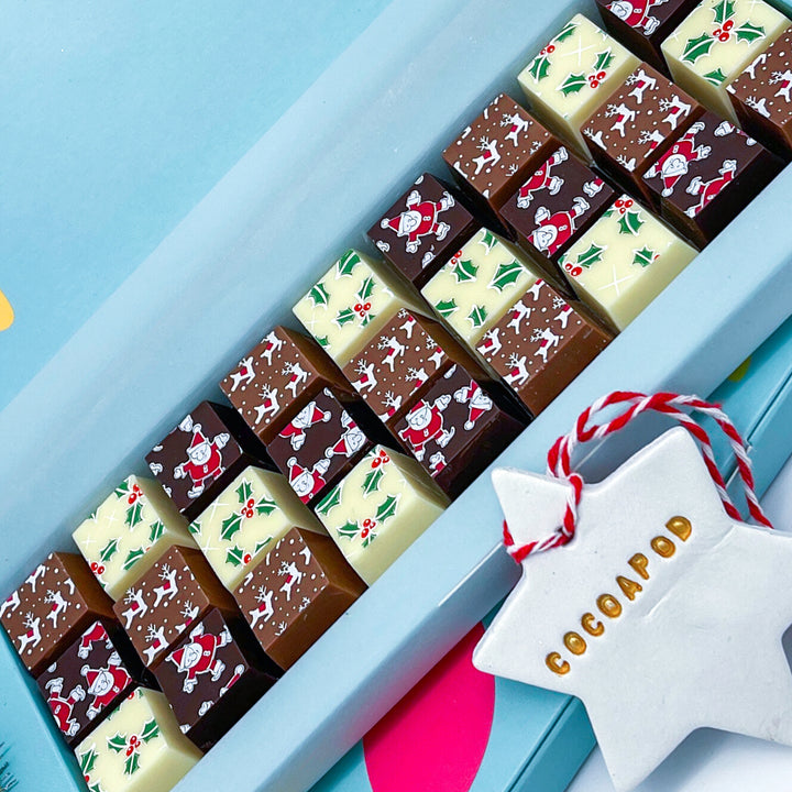 Festive Mosaic Christmas Chocolate Selection
