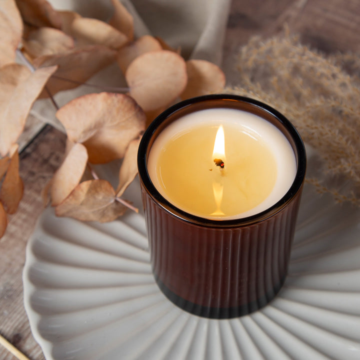 Personalised Amber Glass Candle