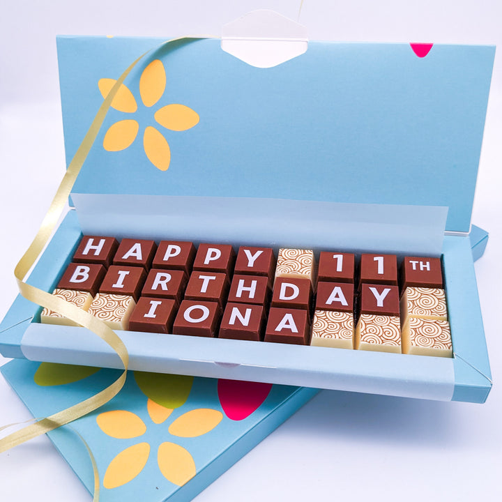 Personalised Birthday Chocolate Blocks for Kids