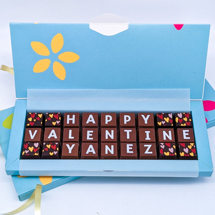 Personalised Valentine’s Belgian Chocolates