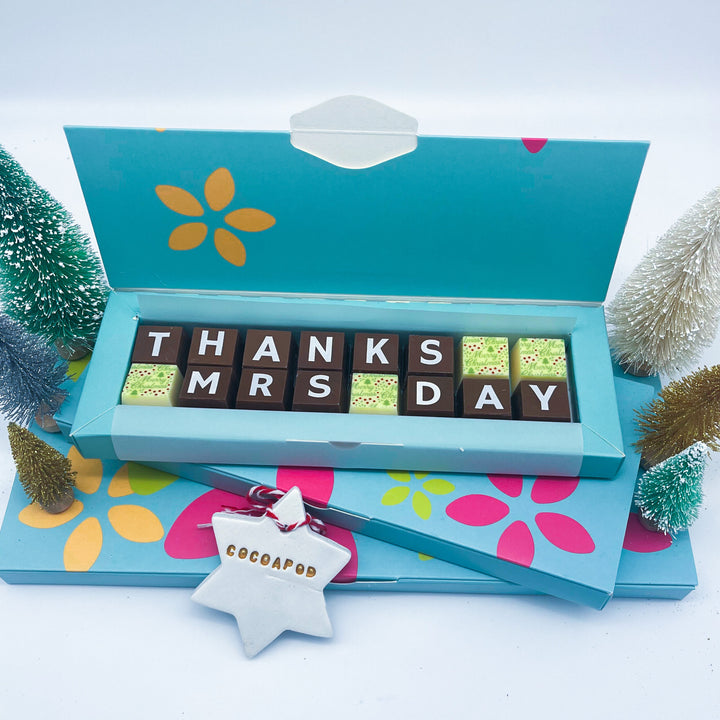 Personalised Christmas Thank You Chocolates