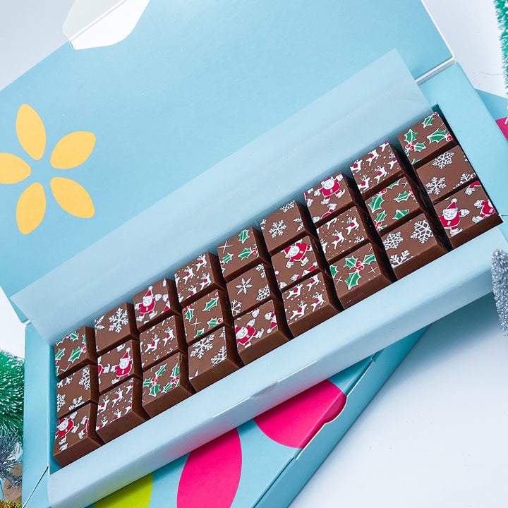 Festive Mosaic Milk Chocolate Gift Box
