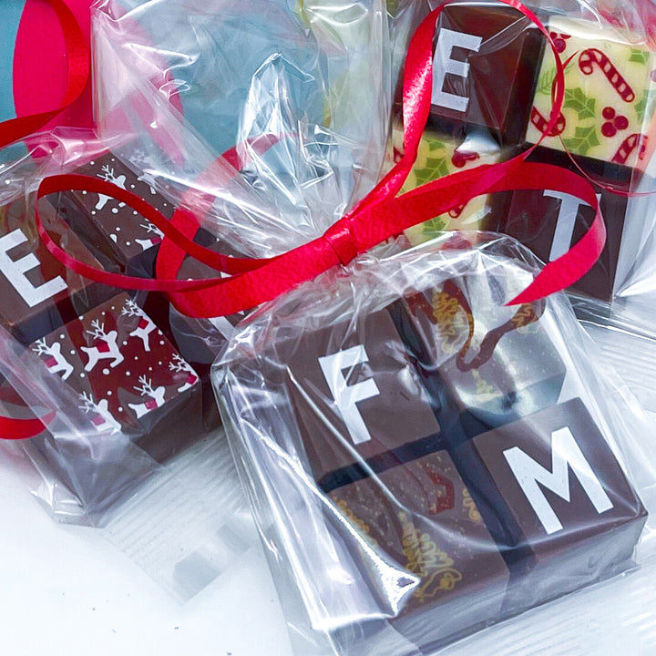 Personalised Christmas Chocolate Squares