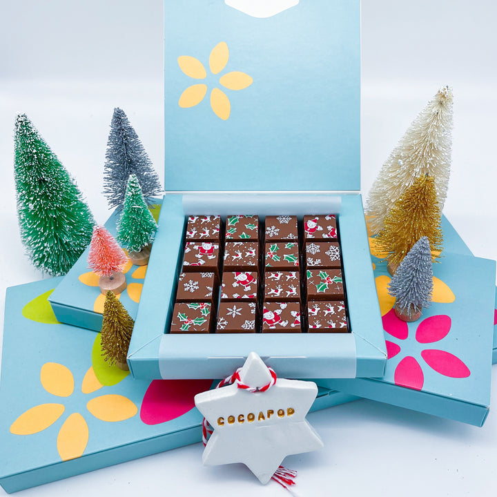 Festive Mosaic Belgian Chocolates Gift Box