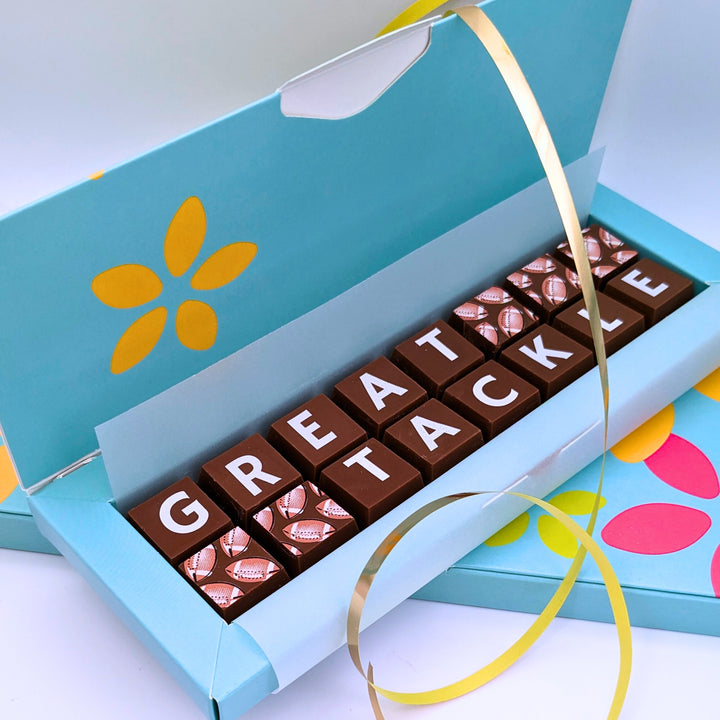 Personalised Rugby Chocolate Gift