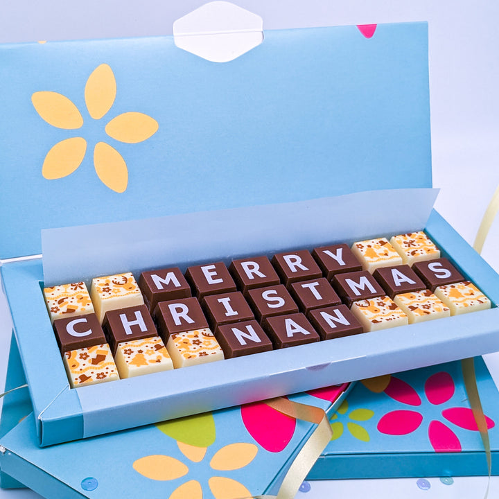 Personalised Christmas Chocolate for Nana or Grandma
