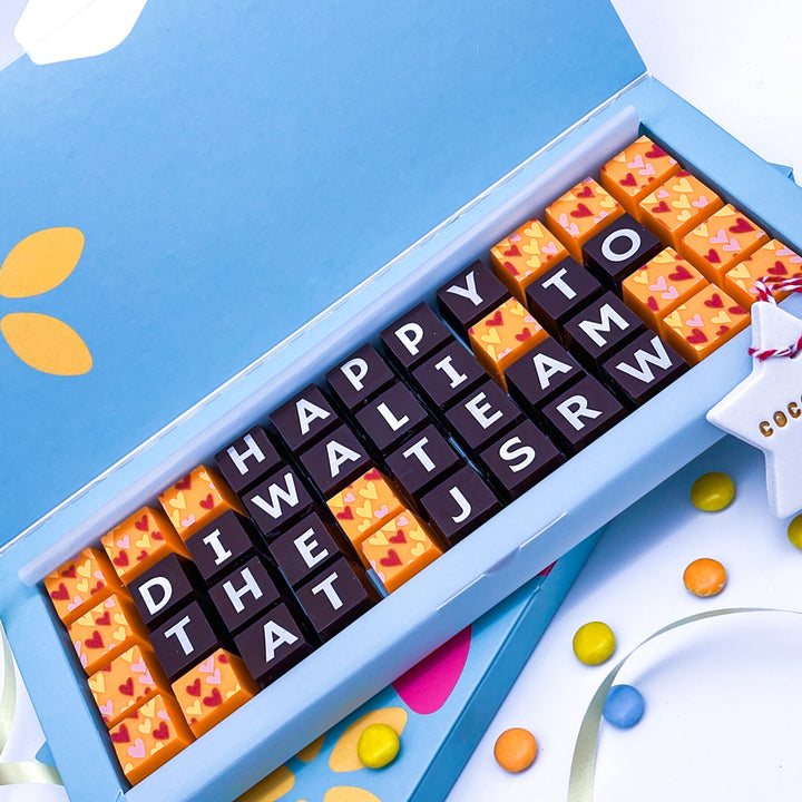 Diwali Chocolate Gift Box With Personalised Message