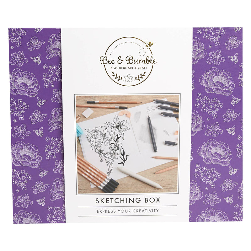 Bee & Bumble Sketching Box Art and Craft Supplies Set