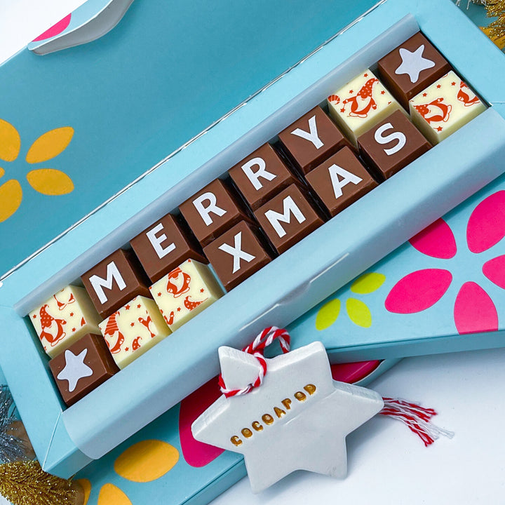 Festive Merry Xmas Belgian Chocolates