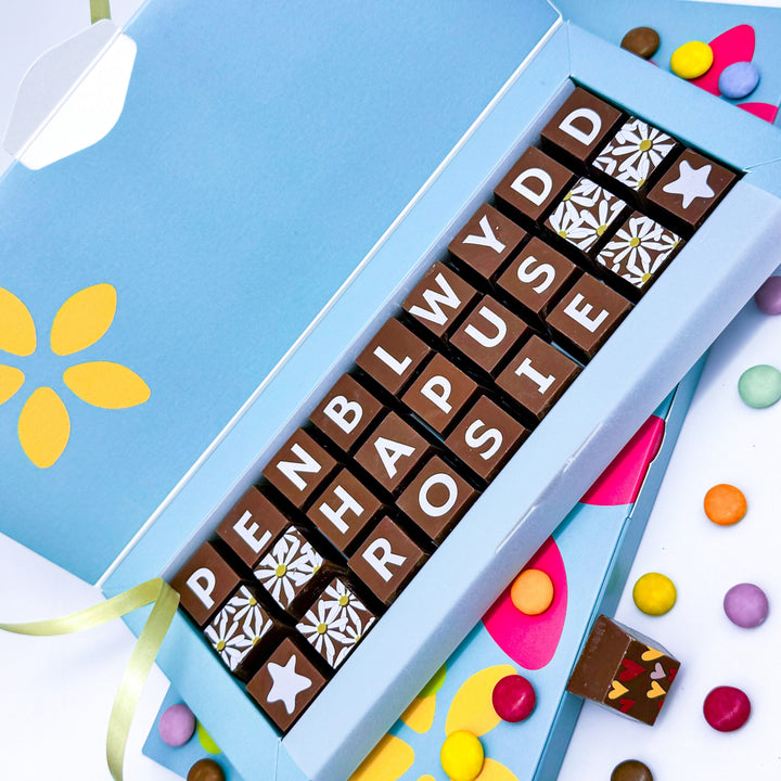 Personalised Welsh Birthday Chocolates