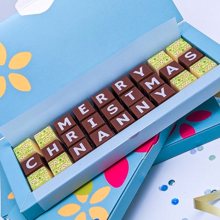 Personalised Christmas Chocolate for Nana or Grandma